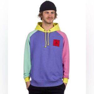 Teddy Fresh Color Block Hoodie Men, size L